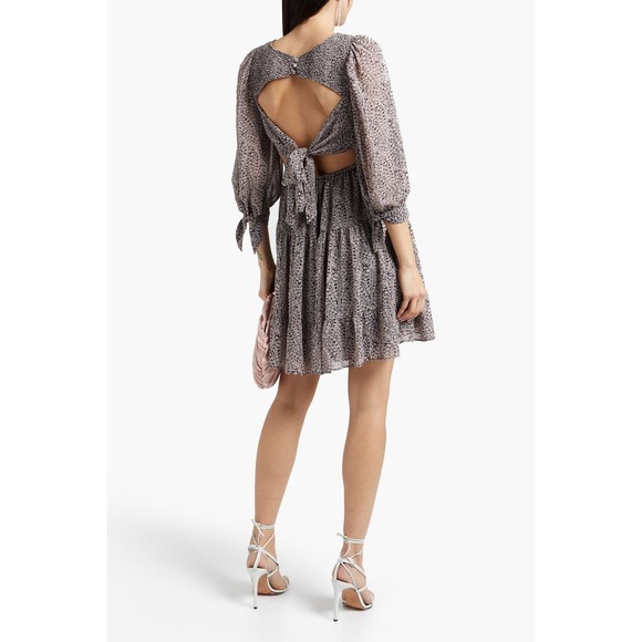 cinq a sept Dresses & Skirts - Women's Cinq A Sept Annabelle Open Back Print Crepe‎ De Chine Floral Mini Dress